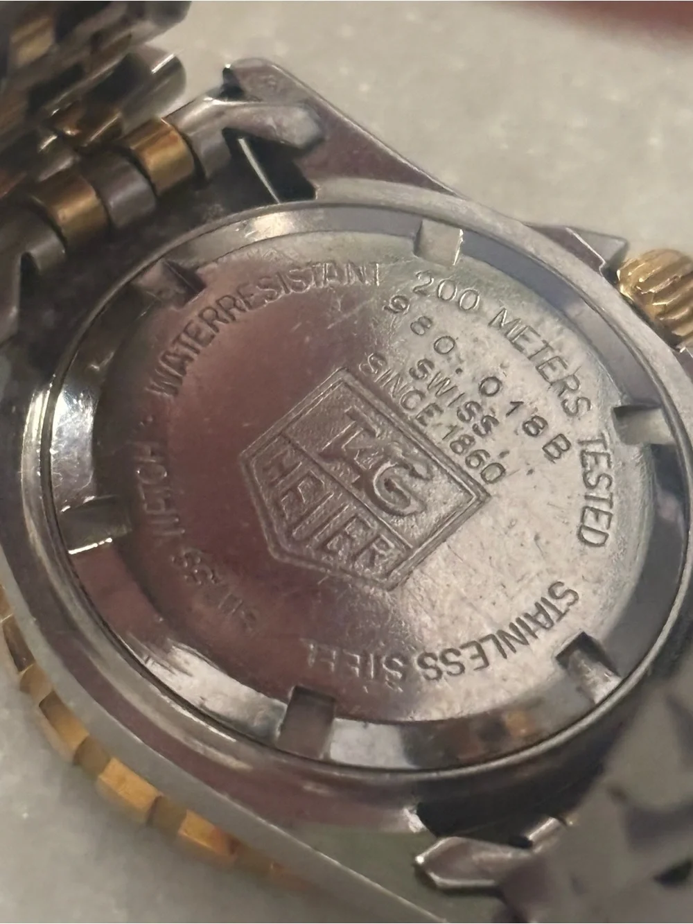 TAG Heuer Professional 1000 980.018B Two Tone Quartz Diver Watch New Battery